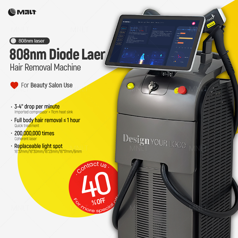 All-in-One Salon Hair Removal Beauty Equipment with 755nm 808nm 940nm 1064nm Diode Laser and Titanium Ice Technology for Permanent Laser Depilation Equipment