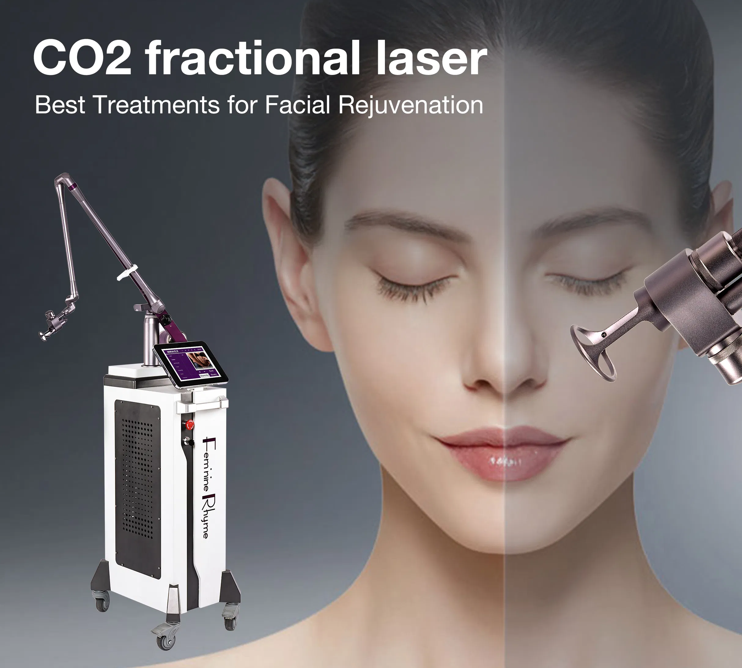 Advanced CO2 Laser System with Air Cooling for Skin Care