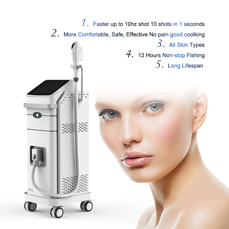 Mini Vertical Hair Removal Device IPL Dpl Laser Skin Rejuvenation Acne Treatment Hair Removal Machine
