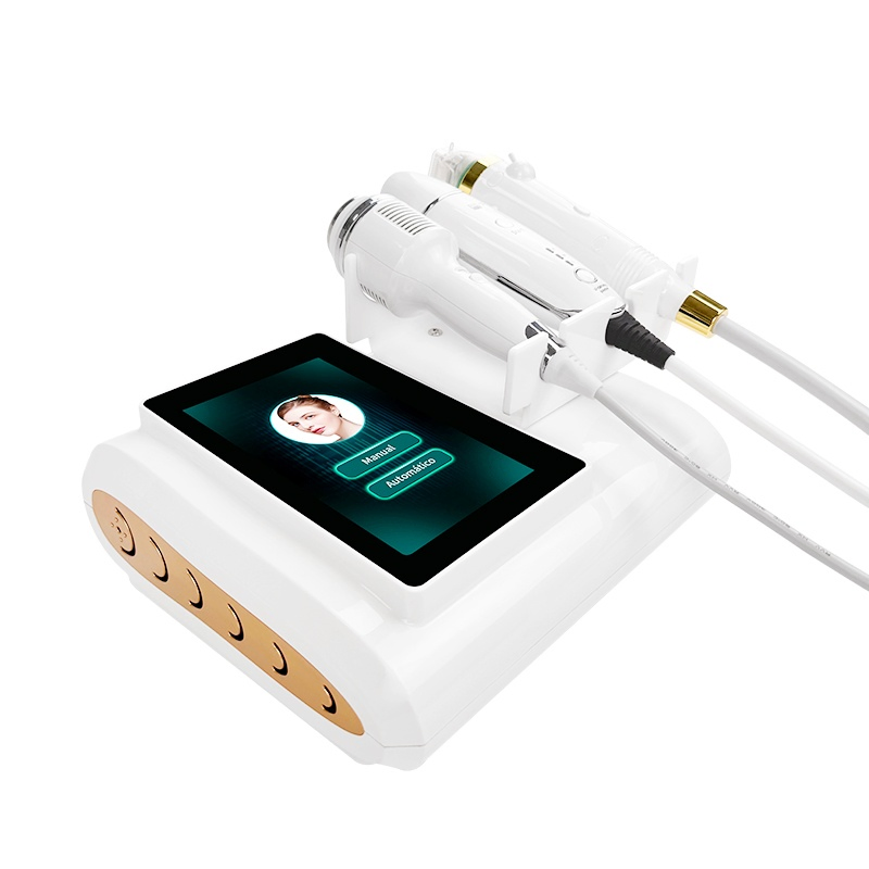 Gold RF-Hifu Microneedle Device with Ice Hammer and Multi-Treatment Modes