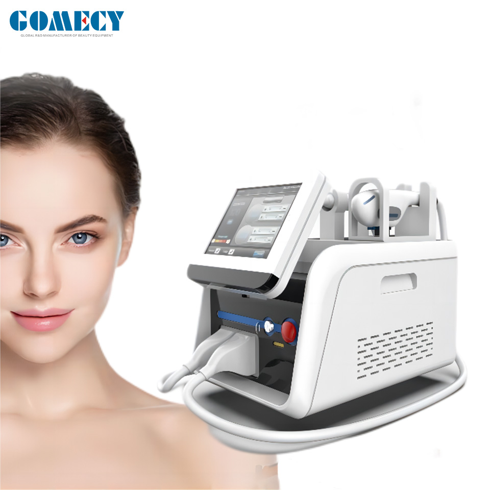 Gomecy Latest Dpl+Pico Laser 2 in 1 Machine Double System for Hair Removal Tattoo Removal Carbon Peeling Skin Rejuvenation