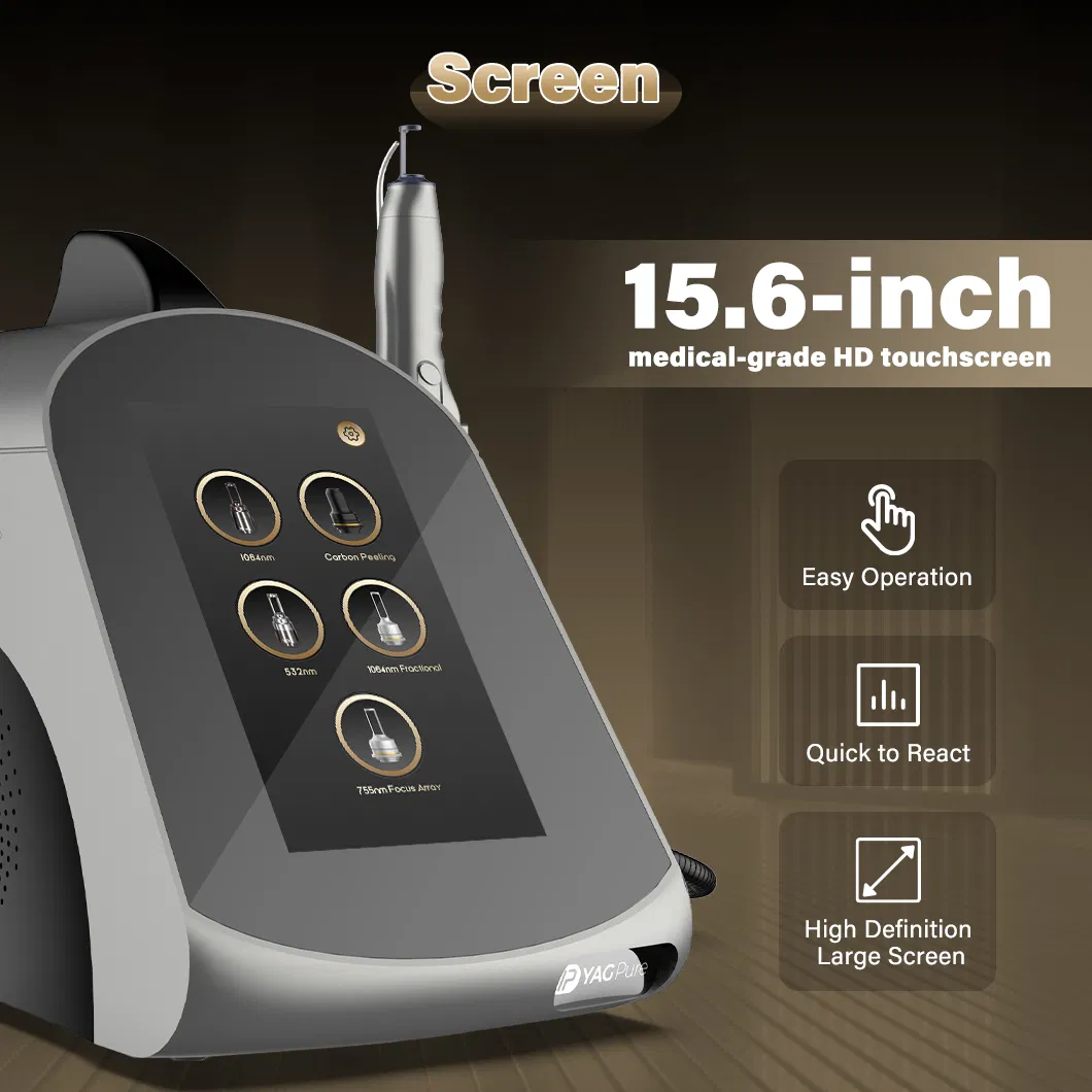 Professional 5 Million Shots 4 Wavelength Carbon ND YAG Laser Treatment 12ns Salon Beauty Laser Tattoo Removal Machine Price