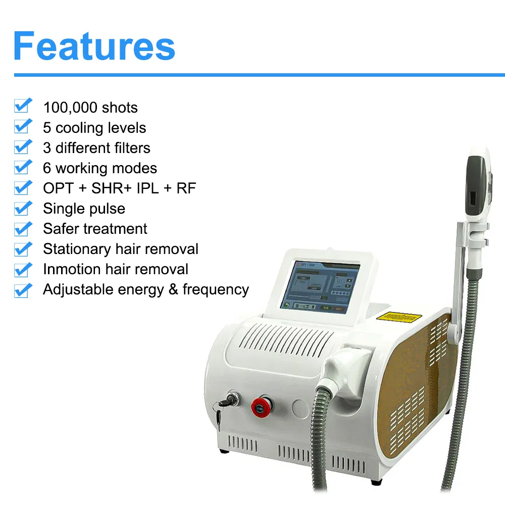 Konmison Ready to Ship High Quality Opt Shr IPL with RF Permanent IPL Hair Removal Machine Skin Rejuvenation