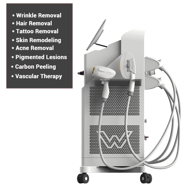 Winkonlaser 2023 Hot Selling CE Approved 3 in 1 Multifunction Beauty Machine IPL RF ND YAG Diode Laser Hair Removal