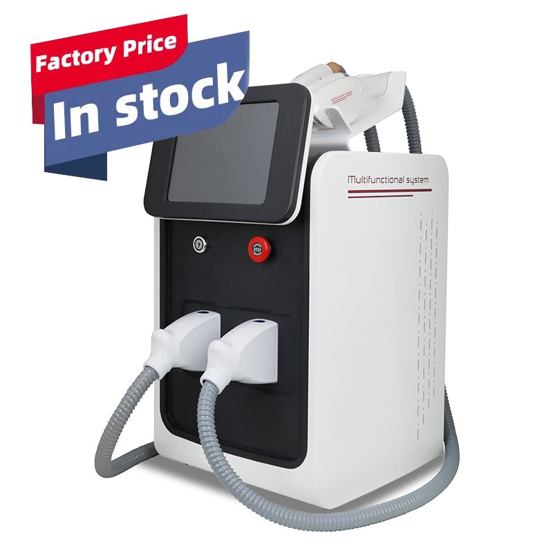 3-in-1 ND YAG Opt Laser IPL Machine for Acne Treatment Skin Care Tattoo Removal Face Hands Desktop Au/Us/It/Za/China Plugs