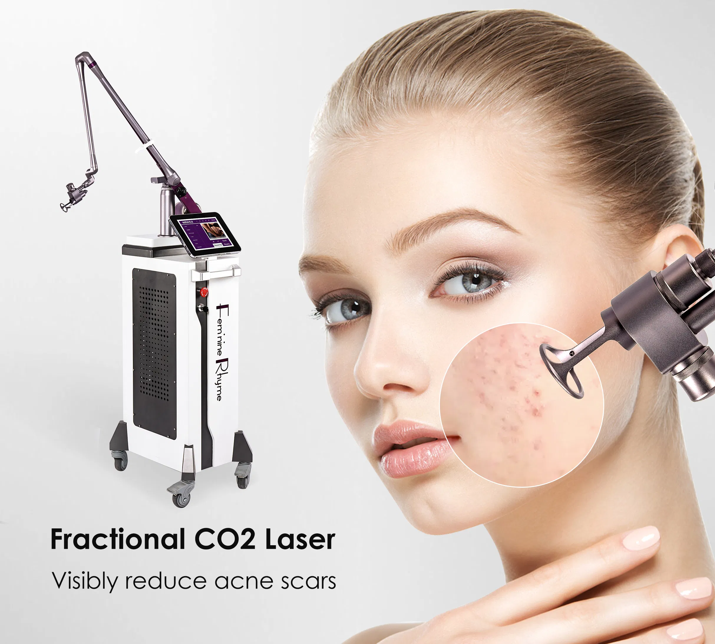 Advanced CO2 Laser System with Air Cooling for Skin Care