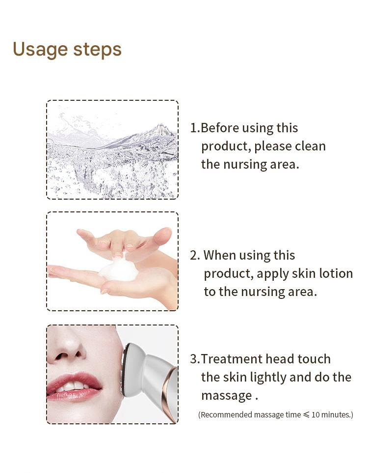 Electric Current Lifting Facial Device for Home Use