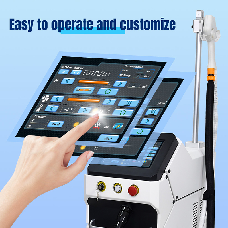 2024 Huamei Multifunction IPL Hair Remval Skin Facial Rejuvenation Machine for Pigment Tattoo Removal Acne Treatment