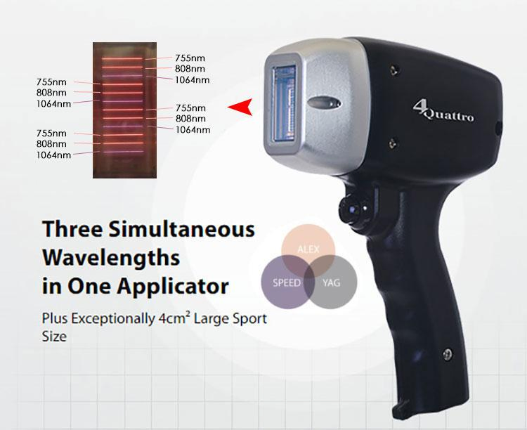 Professional Triple Wavelength Diode Laser 808nm Pico ND YAG Machine 1600W Ice Titanium Hair Removal and Tattoo Removal