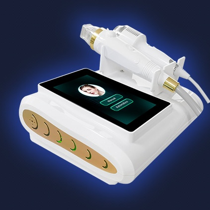 Gold 3-in-1 Skin Treatment Device with RF-Hifu and Ice Hammer