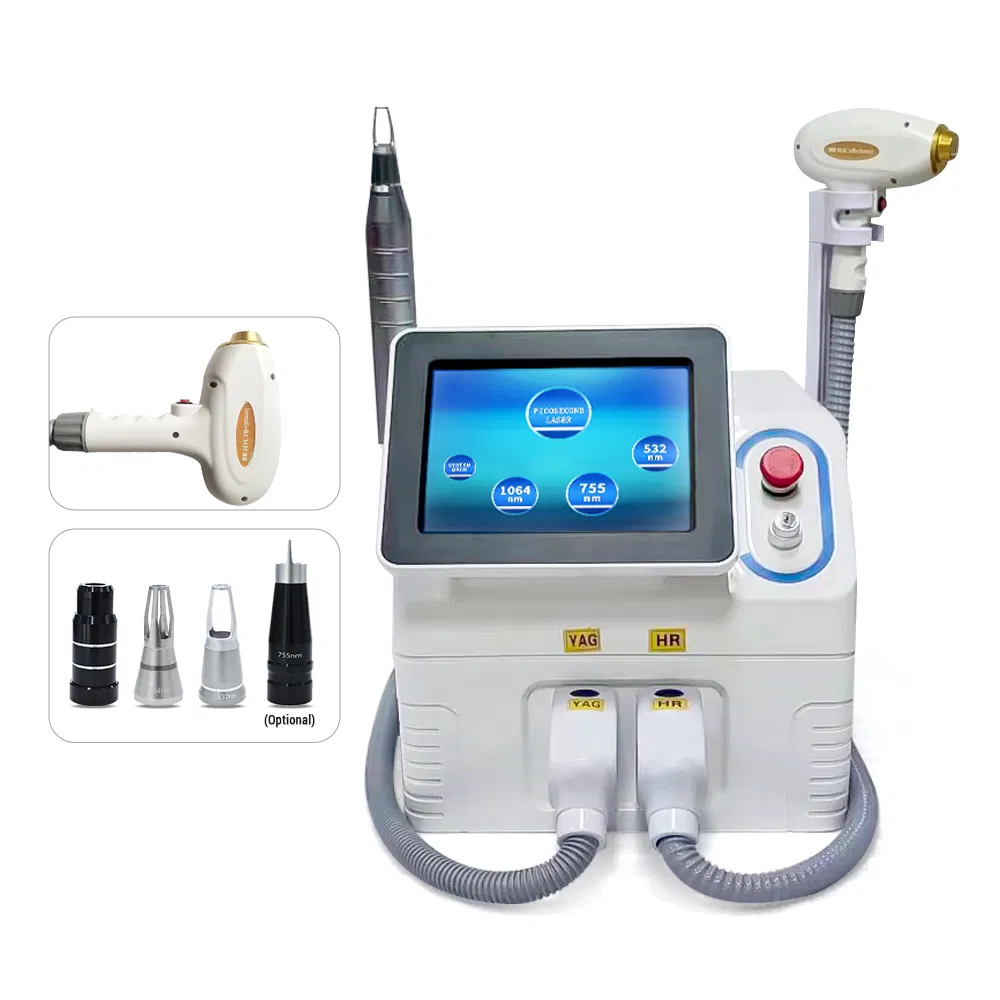 Professional 755nm+808nm+1064nm Diode Laser &amp; Picosecond Laser 2 in 1 Hair &amp; Tattoo Removal Machine