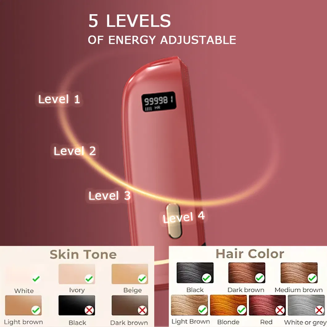Portable IPL Laser Skin Rejuvenation Hair Removal Beauty Device Ice Automatic Device