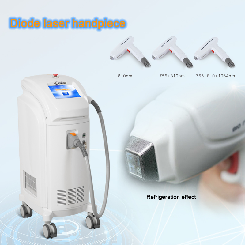 Medical 3 Wavelengths Diode Laser Hair Removal Medical Device Triple Wave High Density Diode Laser Fast Hair Removal