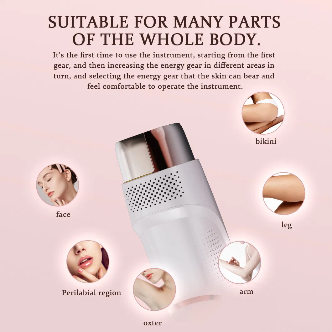 Skin Rejuvenation Permanent IPL Beauty Ice Cooling Hair Removal Device