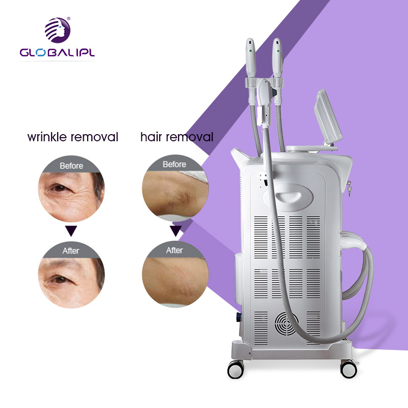 3 in 1 Multifunction Elight IPL Opt +755nm Picosecond Laser + RF Laser Hair Rremoval/ 360 Magneto Optical System