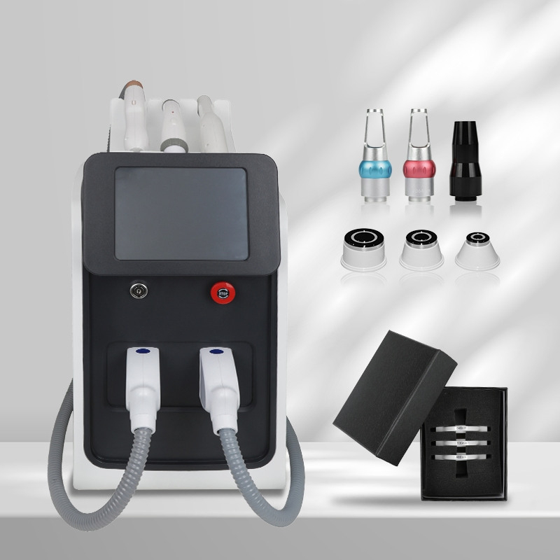 3-in-1 ND YAG Opt Laser IPL Machine for Acne Treatment Skin Care Tattoo Removal Face Hands Desktop Au/Us/It/Za/China Plugs