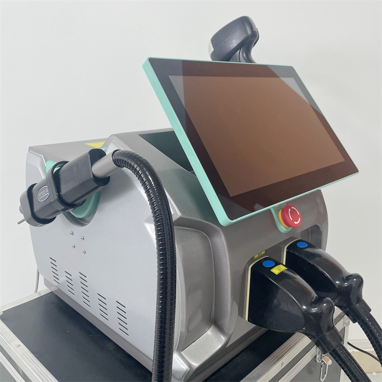 Hot Portable 2 in 1 Picosecond Laser Tattoo Removal Diode Laser Hair Removal Laser Machine 755 808 1064 3 Wavelength