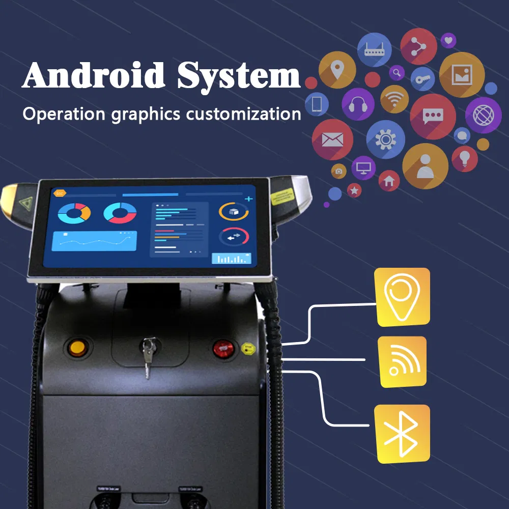 Newest 2400W High Power Diode Laser 3 Wavelength Painless Hair Removal Laser Machine