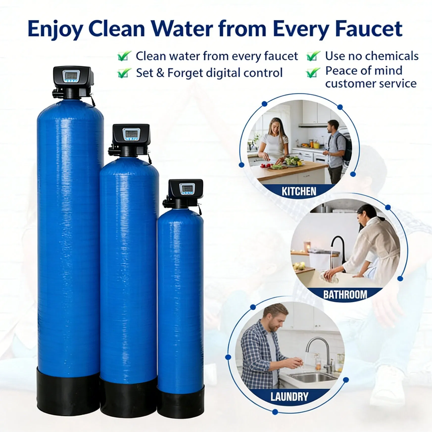 Hot Sale in Us Whole House Water Filtration System Multiple Models Outdoor Available High Quality Good Price