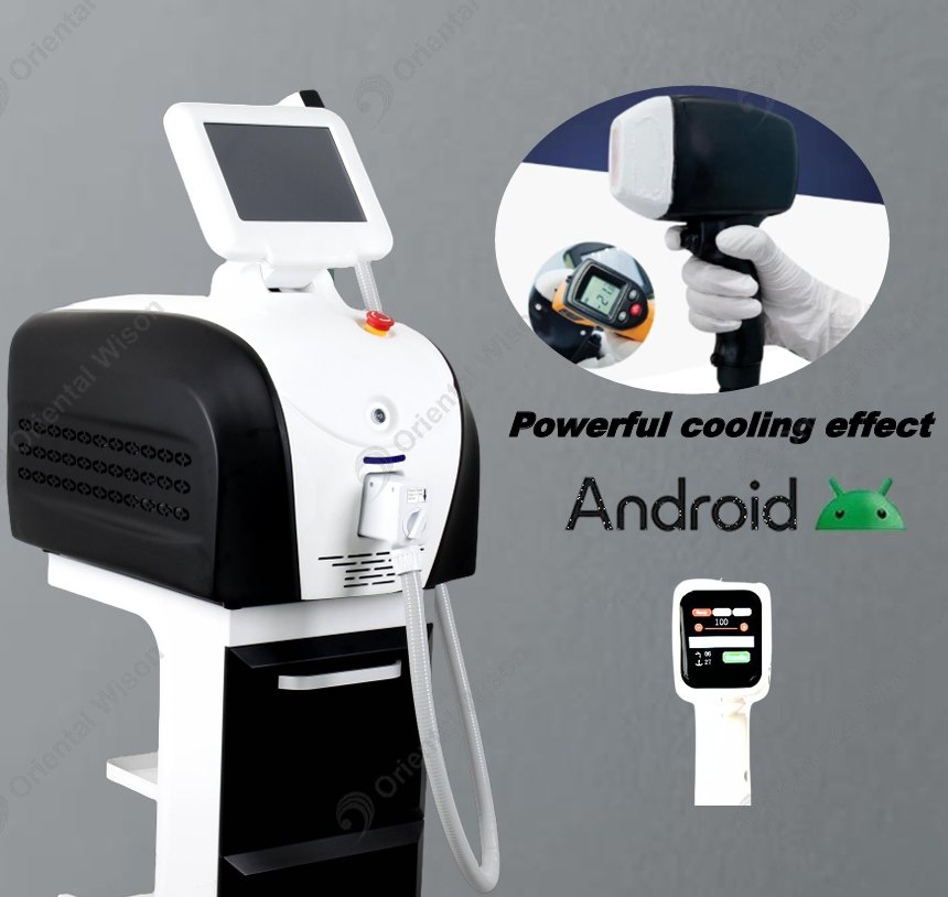Portable Diode Laser 755nm 1064nm 808nm Laser Ice 3 Wavelengths Alexandrite Laser Ice Hair Removal Machine