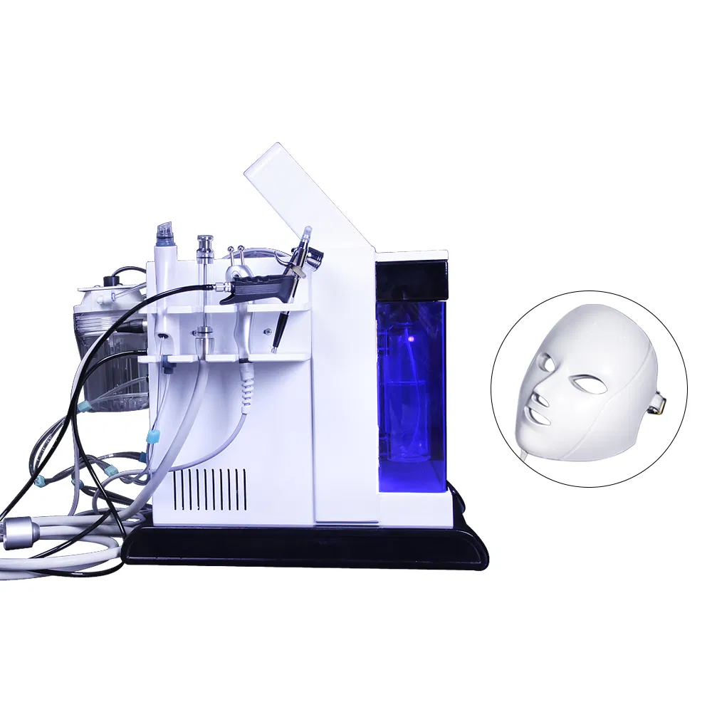 5-Color LED RF Facial O2 Beauty System: Hydration, Dark Spot Removal &amp; Anti-Aging Mask Therapy for Acne/Scar/Skin Rejuvenation