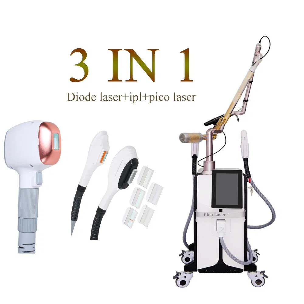 Diode Laser Permanent 3 in 1 Picosecond Diode Laser at Home IPL Hair Removal Acne Removal for Women and Men Beauty Machine