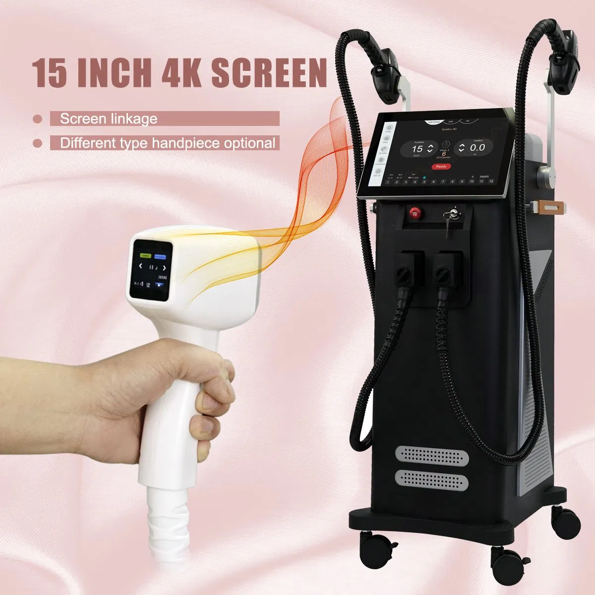 800W1000W1200W1600W2000W 755nm 808nm 1064nm Triple Wavelength Diode Laser Permanent Hair Removal Machine Laser Diodo