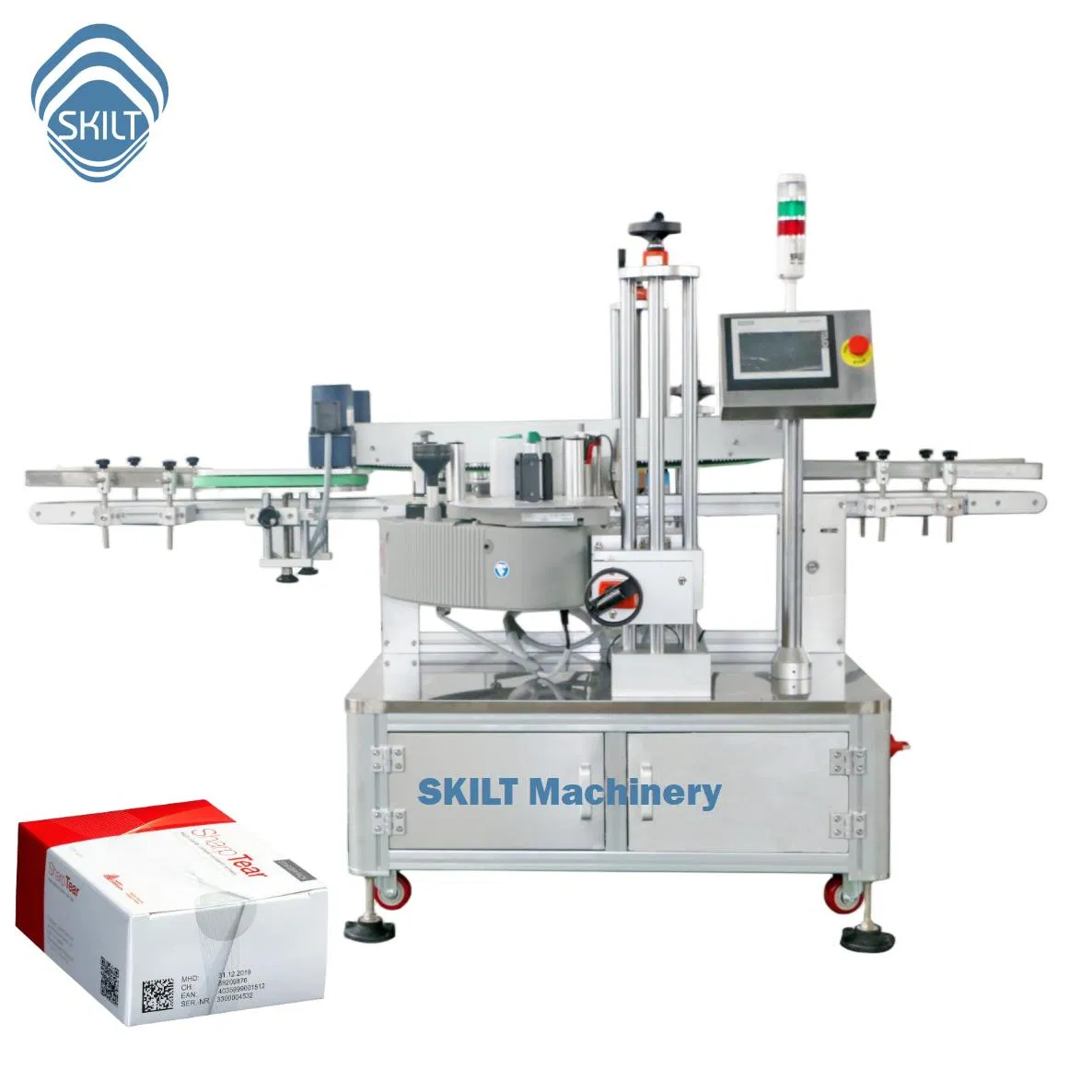 Box Corner Labeling System with Self Adhesive and Tamper Proof