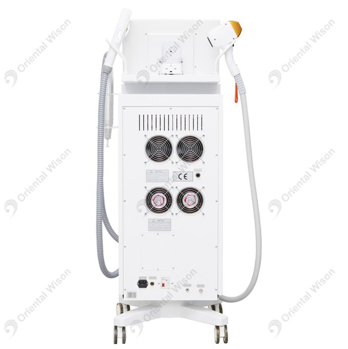 3 in 1 755 808 1064nm Triple Wavelength Diode Laser Opt IPL RF ND YAG Laser for Hair Removal Tattoo Removal Skin Rejuvenation Beauty Machine