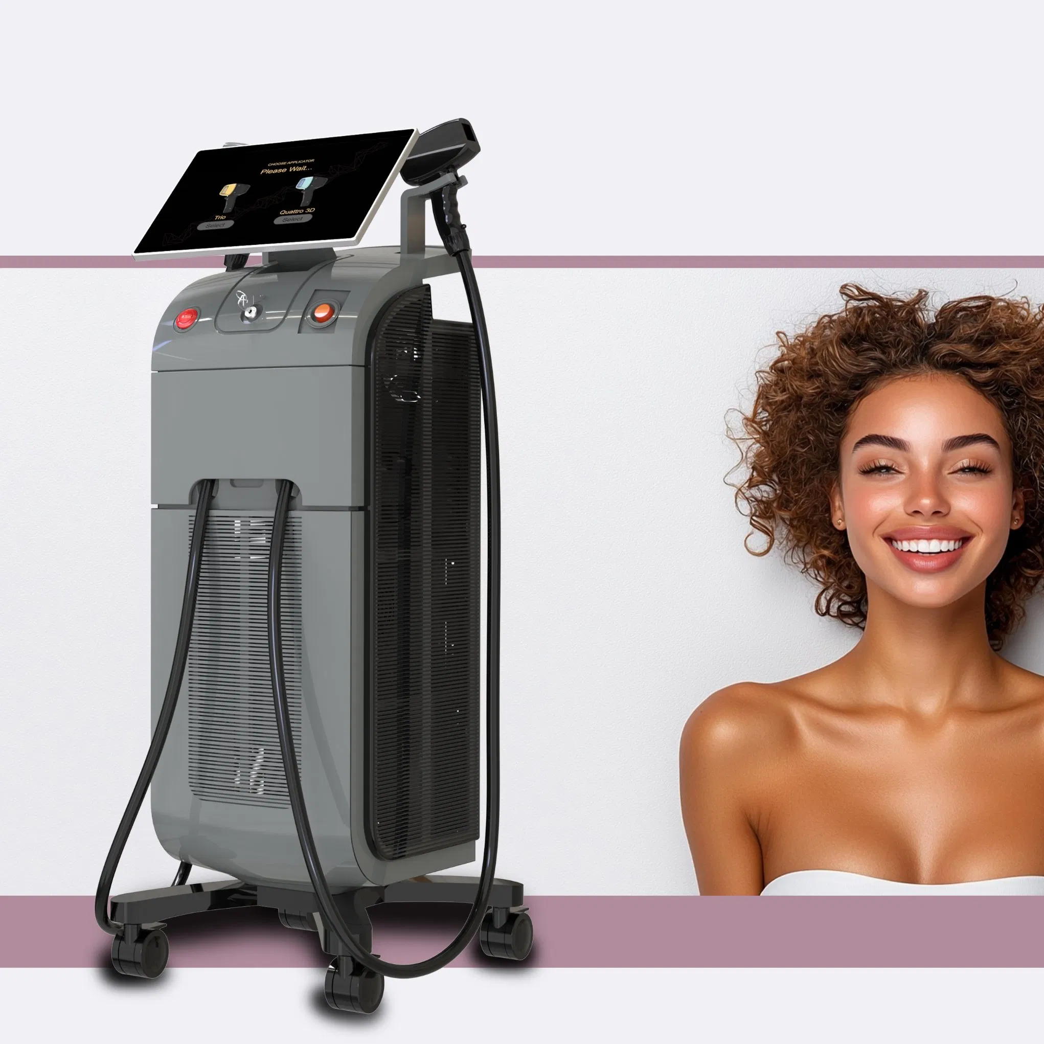 Km 808nm Diode Laser 755 808 1064nm Triple Wavelength Hair Removal for Fitzpatrick Skin Types I-VI