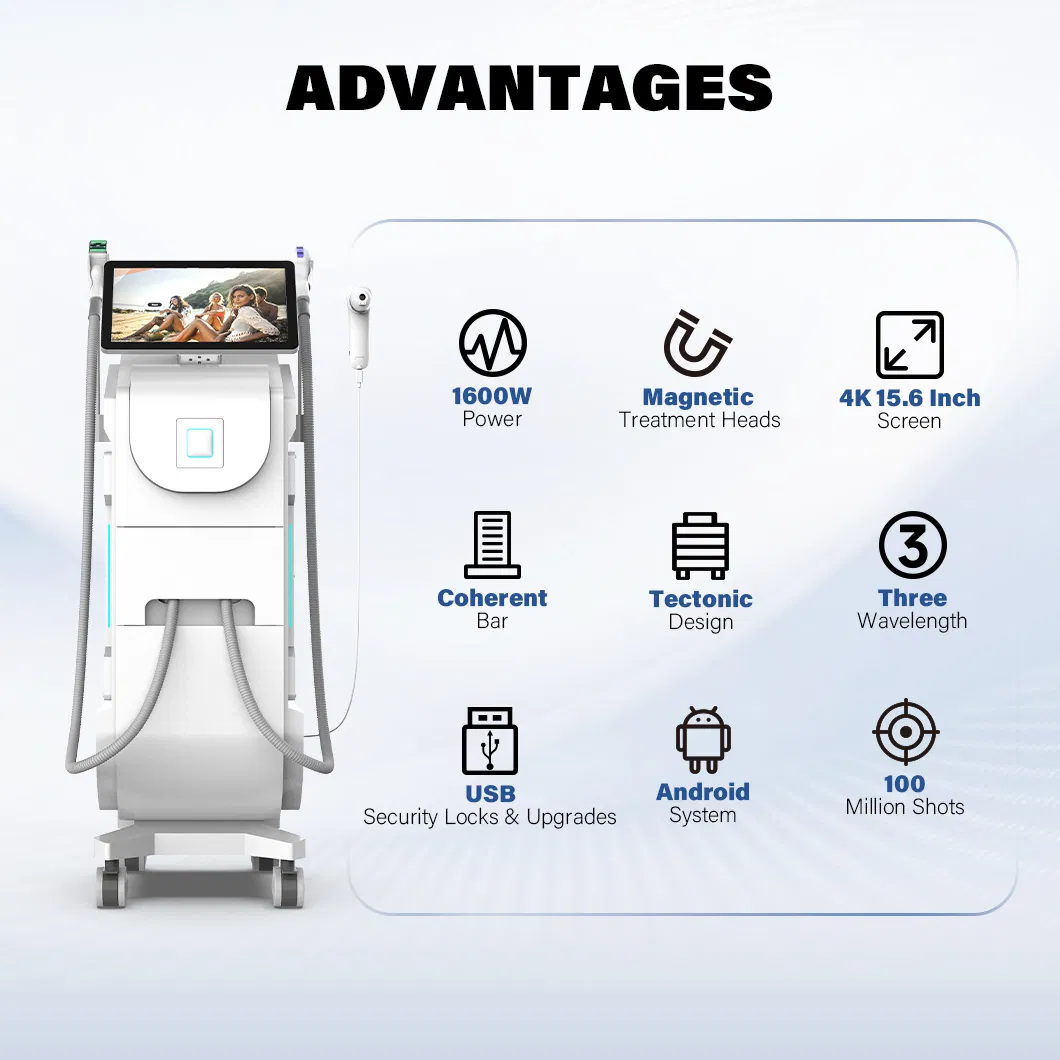 Italian Water Pump Diode Laser Hair Removal 808 High Power Clinical Equipment