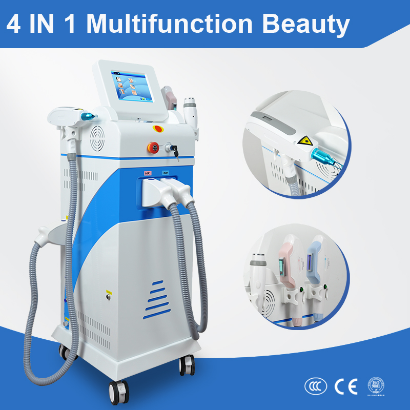 E Light IPL RF YAG Laser Hair Removal Device for Freckle Vascular Acne Treatment