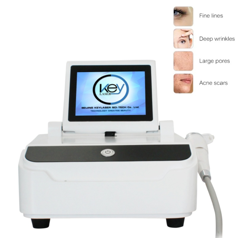 Fractional RF Microneedle Skin Rejuvenation Golden Micro Needle Device for Beauty Salon Use