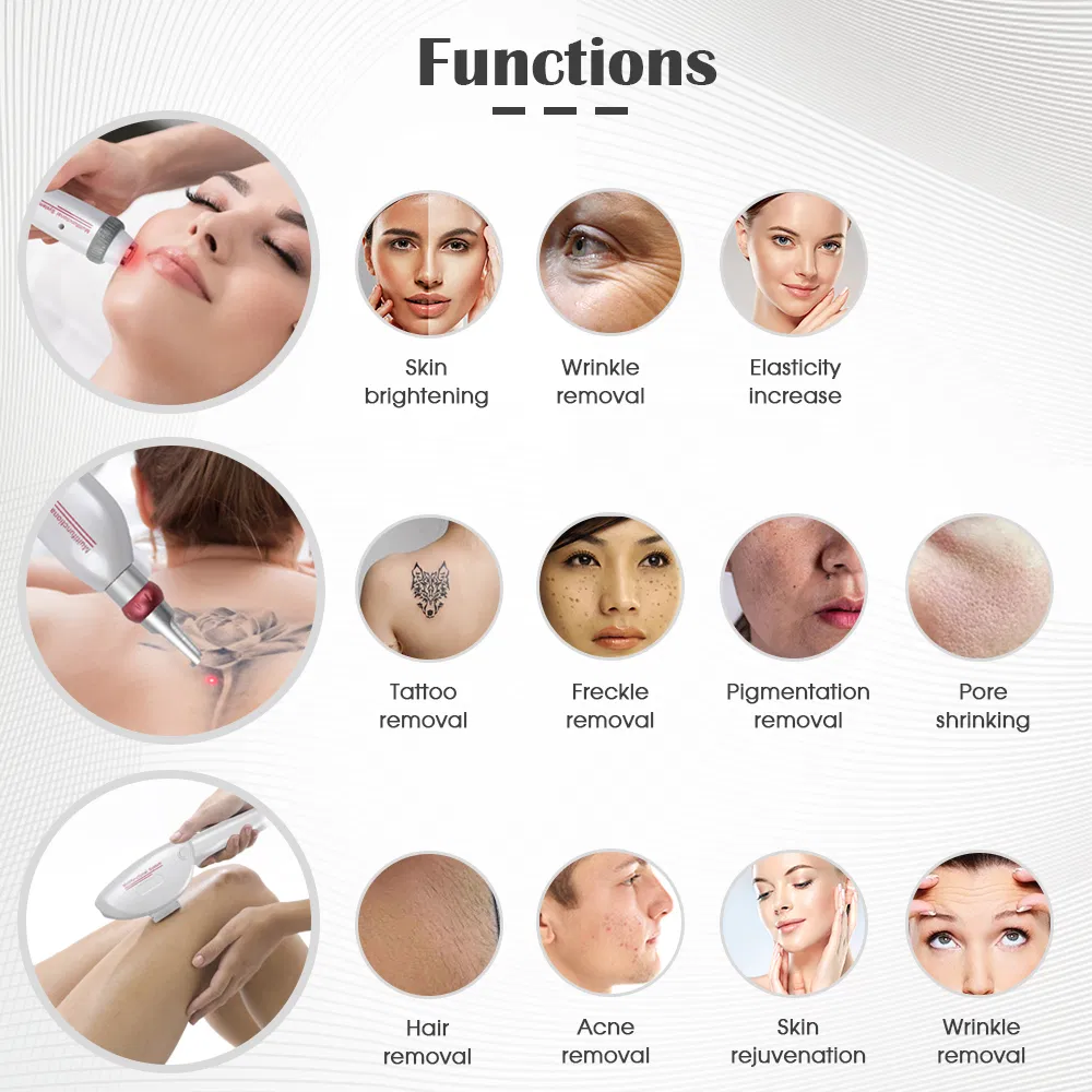 Water Air Semiconductor Cooling System 3 in 1 IPL RF Laser Hair Removal Machine