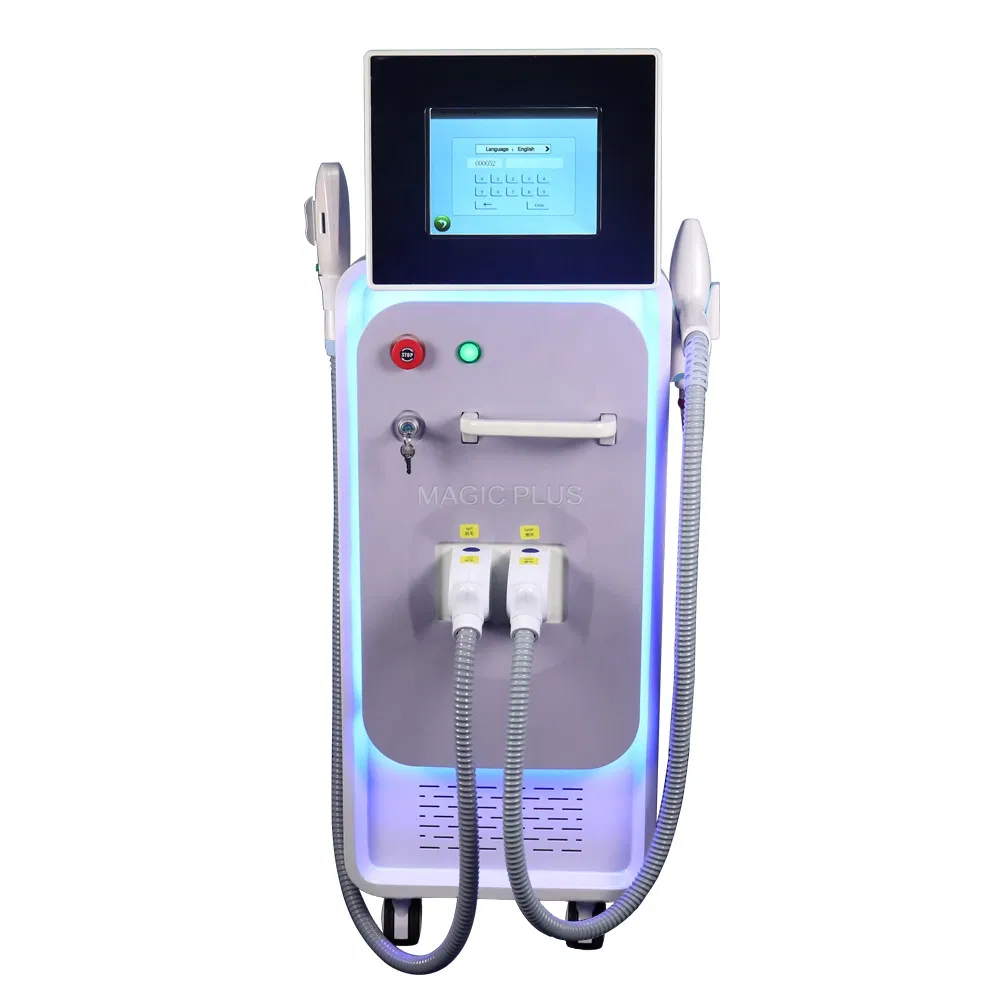 IPL Opt Shr Korea Laser Hair Remover / ND YAG Laser Tattoo Removal Machine