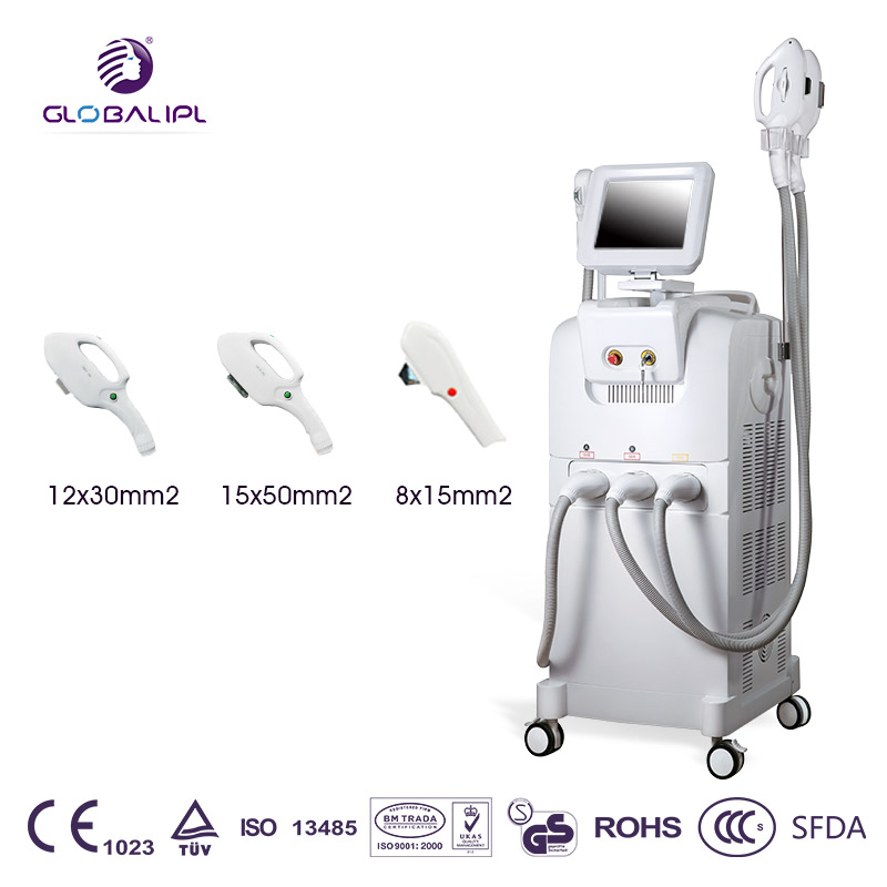 3 in 1 Multifunction Elight IPL Opt +755nm Picosecond Laser + RF Laser Hair Rremoval/ 360 Magneto Optical System