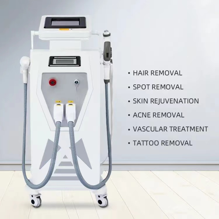 Laser Skin Rejuvenation Machine 3 in 1 Elight IPL RF ND YAG Laser Tattoo Removal Hair Removal Opt Laser Machine
