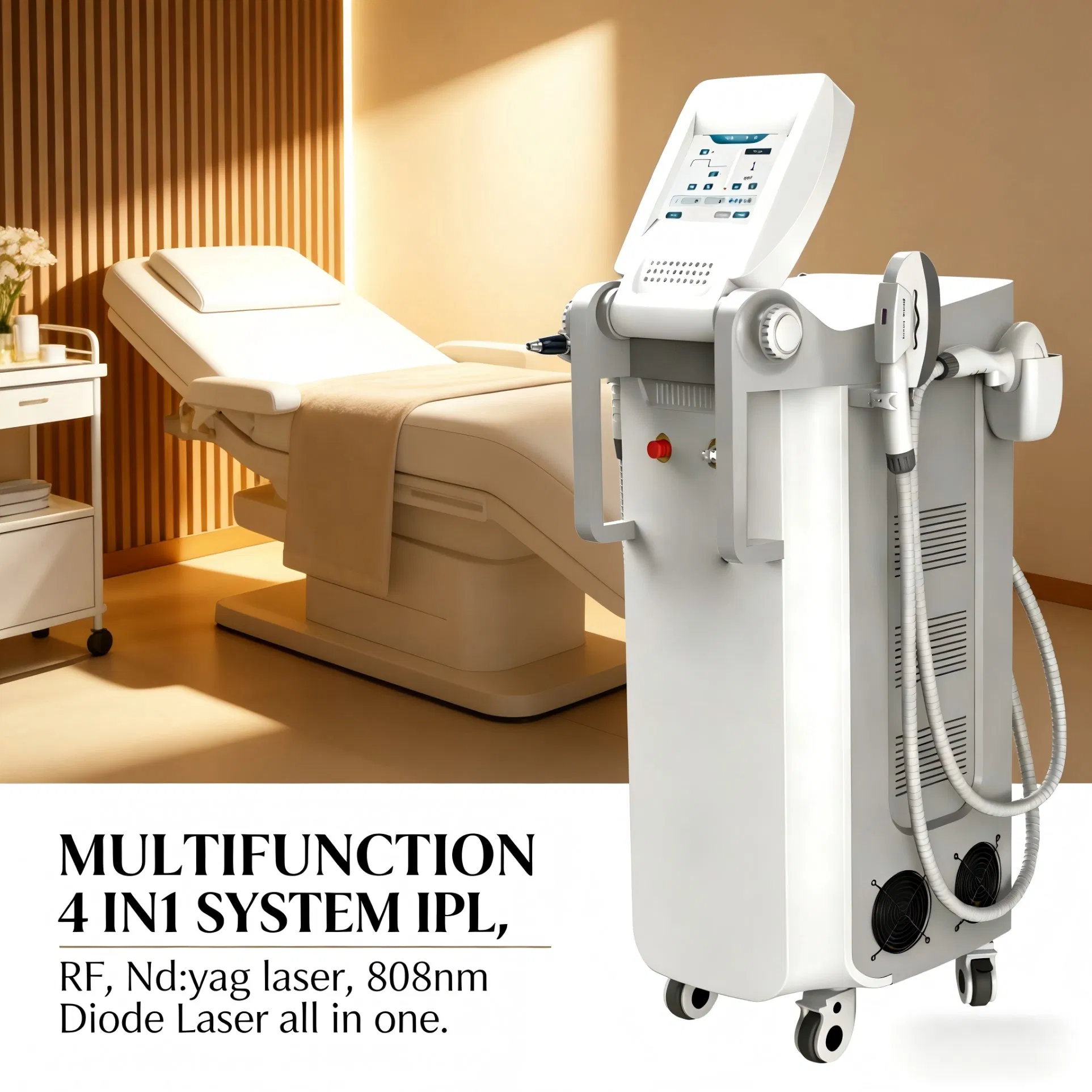 Medical Grade 808nm Diode Laser and IPL Permanent Hair Removal System