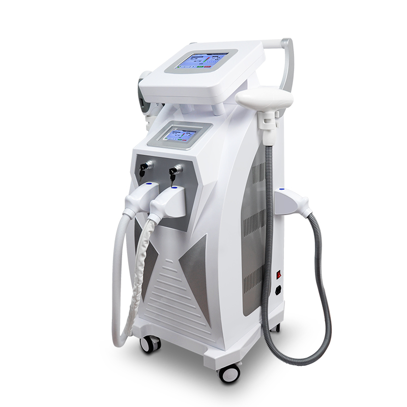 E-Light Opt IPL RF ND YAG Laser 3 in 1 Multifunction Hair Removal Tattoo Removal Beauty Machine Salon Supplies