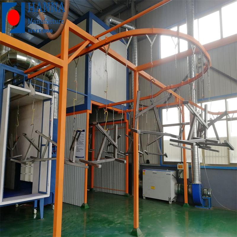 Customize Fully Automatic Conveyor Powder Coating Spray Paint System