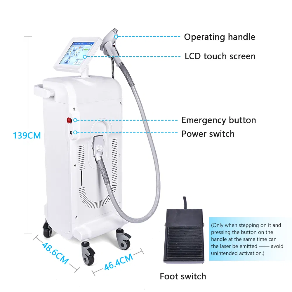 2022 Newest Micro-Channel Cooling Diode Laser 808nm Hair Removal Machine