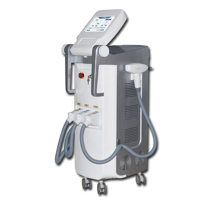 3 in 1 Multifunctional Hr IPL +Cooling RF+ ND YAG Laser Tattoo Removal Device