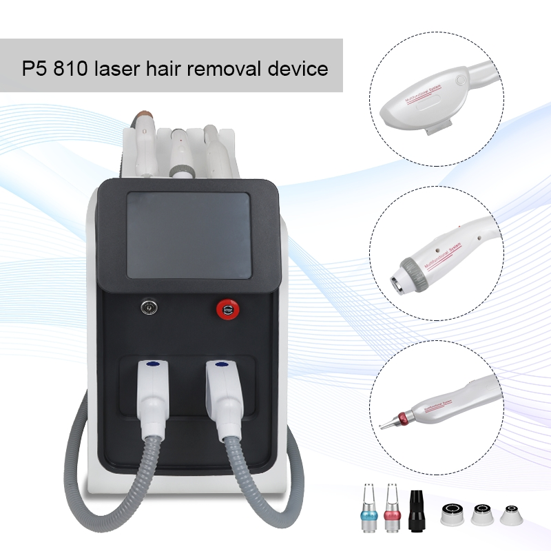 3-in-1 ND YAG Opt Laser IPL Machine for Acne Treatment Skin Care Tattoo Removal Face Hands Desktop Au/Us/It/Za/China Plugs