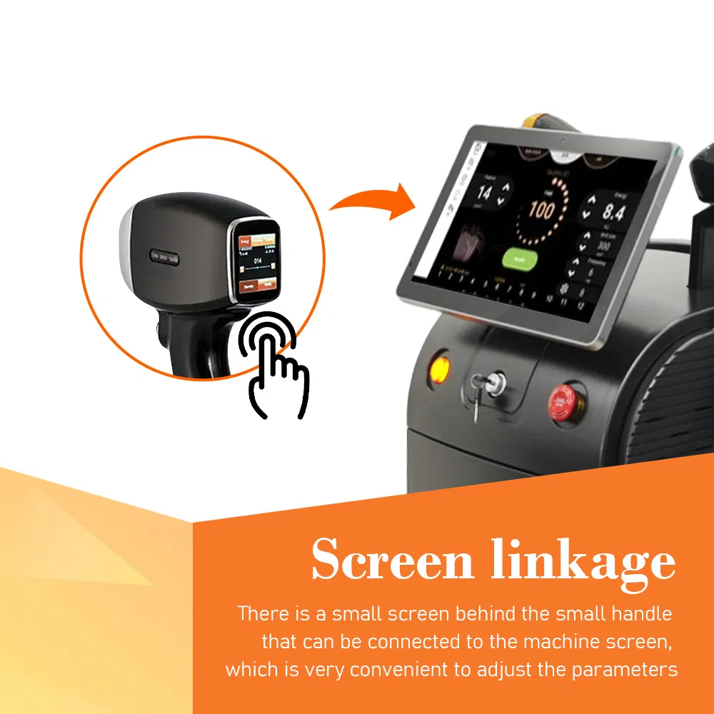 Professional Triple Wavelength Diode Laser 808nm Pico ND YAG Machine 1600W Ice Titanium Hair Removal and Tattoo Removal