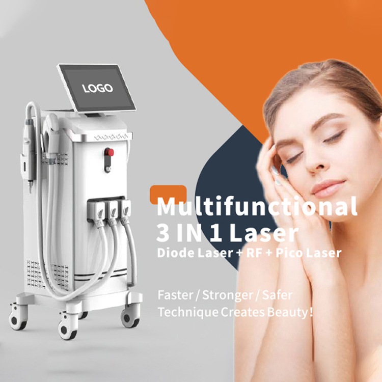 3-in-1 High-Power 808nm Diode Laser Hair Removal Machine