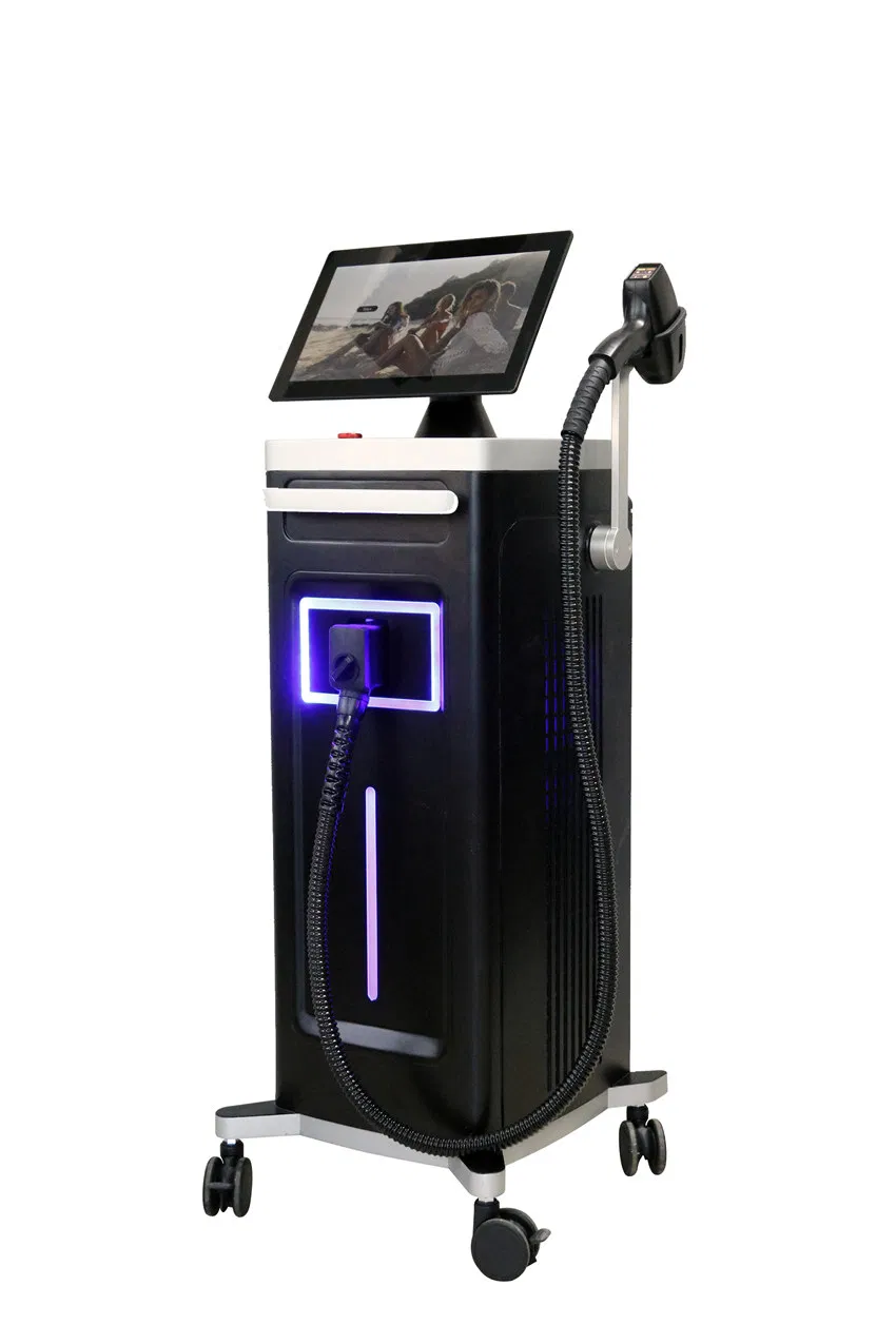 Permanent Hair Removal Diode Laser Device with Super Cooling Painless 755 1064 808nm