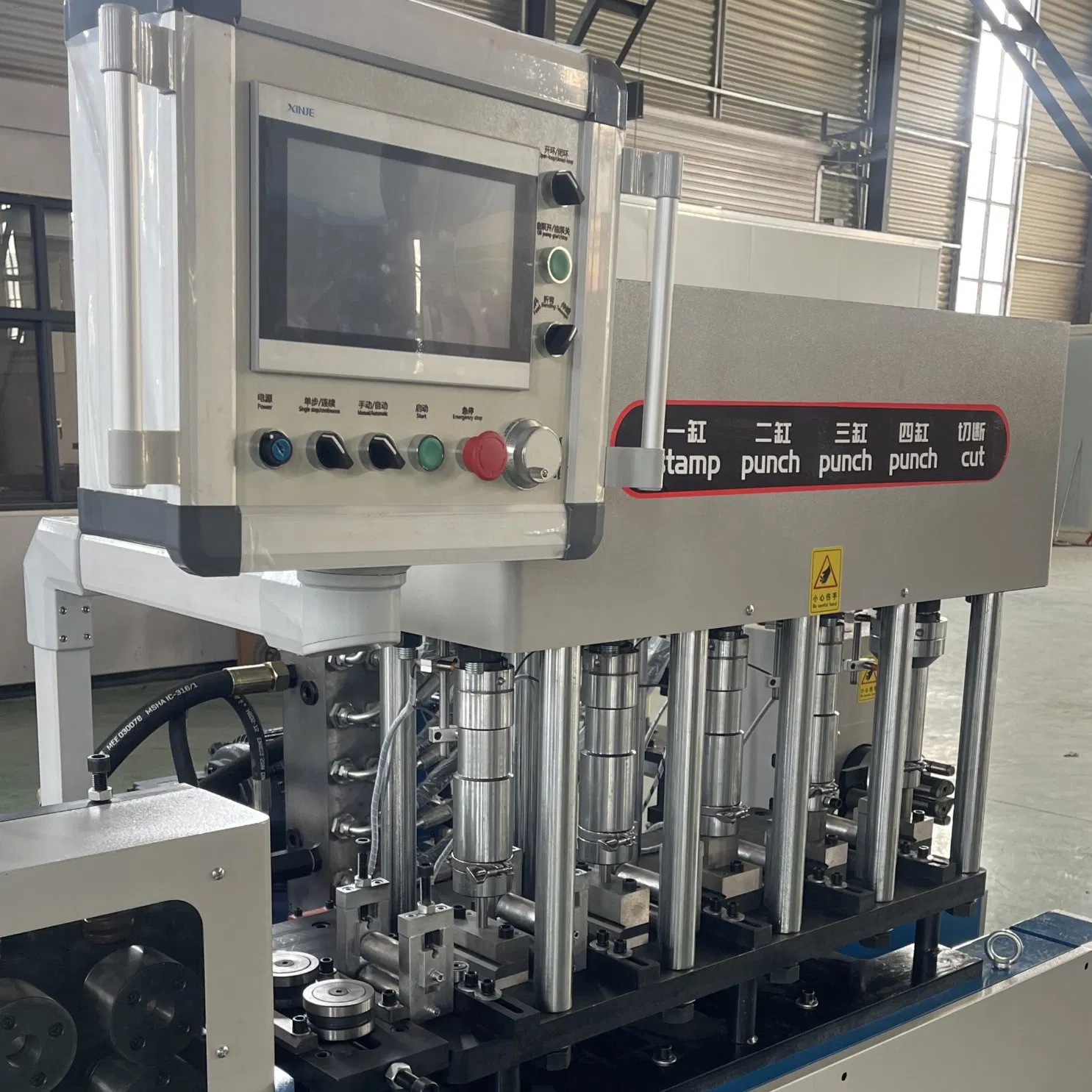 Tcyt 50-5 Flat Iron Roll and Round Hoop Forming Machine Extremely Fast to Create Hoops