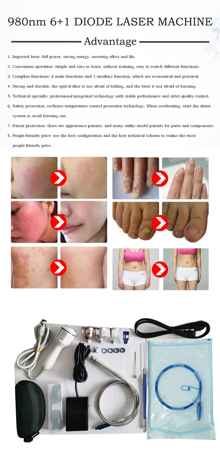 980nm+1470nm lipolysis diode laser detail