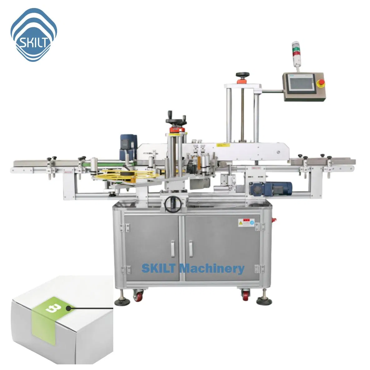 Box Corner Labeling System with Self Adhesive and Tamper Proof