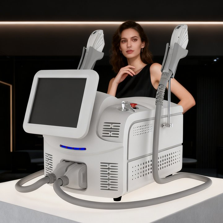 High Quality Medical E-Light Acne Treatment Skin Rejuvenation Opt IPL Hair Removal Machine with Two Different Spot Sizes
